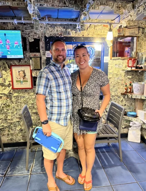 Brandon and Tiffany at Siesta Key Oyster Bar