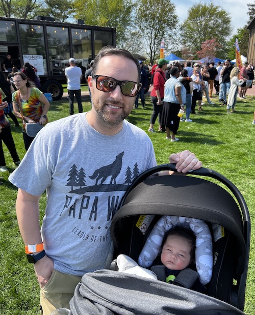 Brandon and son Bryce at Naperville Food Truck Festival