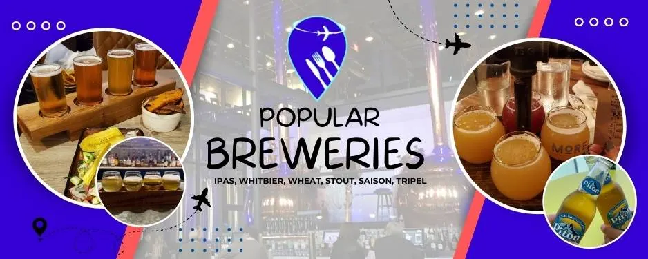 Popular Breweries by Travel Food Pro