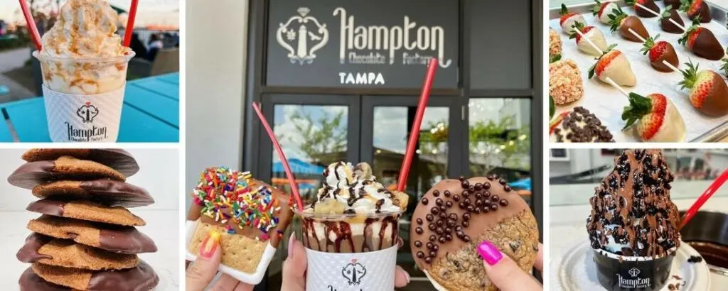 Hampton Chocolate Factory at Sparkman Wharf in Tampa Florida